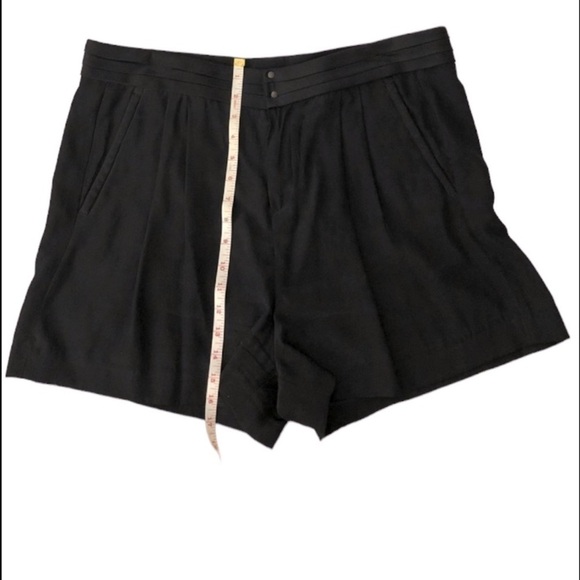 Rag & Bone 100% Silk Shorts Black Women’s Size 12 - Picture 9 of 9